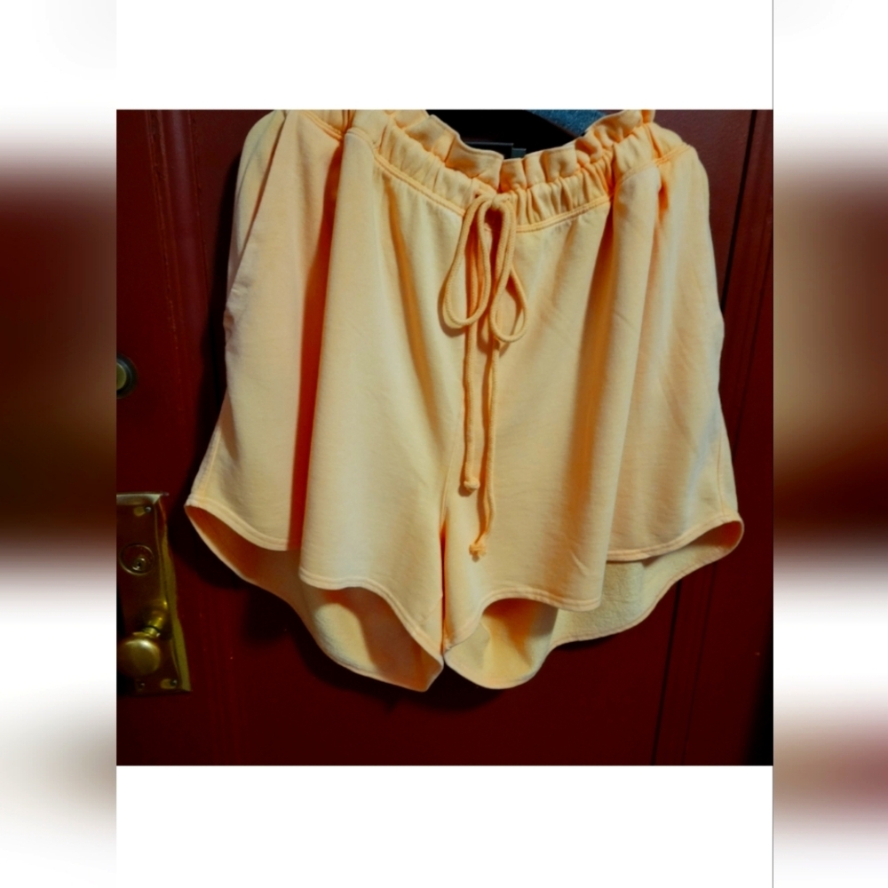 Universal Threads Goods CO High Rise Terry Orange Shorts Size 3X